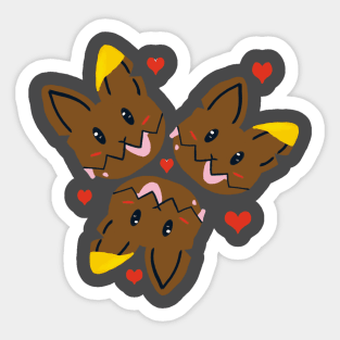 Chocolate Bun Bun Sticker